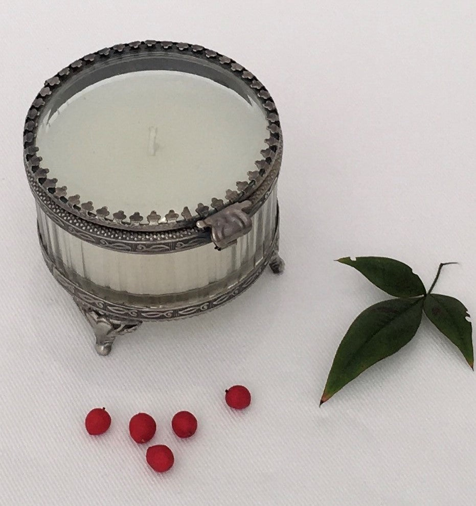 CANDLE JAR GLASS GREEK LARGE (ST-92)