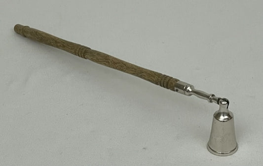 CANDLE SNUFFER PEWTER W/WOOD HANDLE (ST-150/AS)