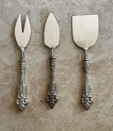 CHEESE KNIFE SET OF 3 FLEUR (1757SETOF3)