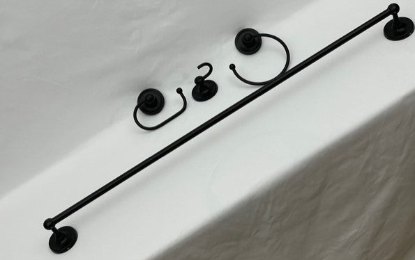 TOILET ROLL HOLDER CLASSIC MATT BLACK (3036/BK)