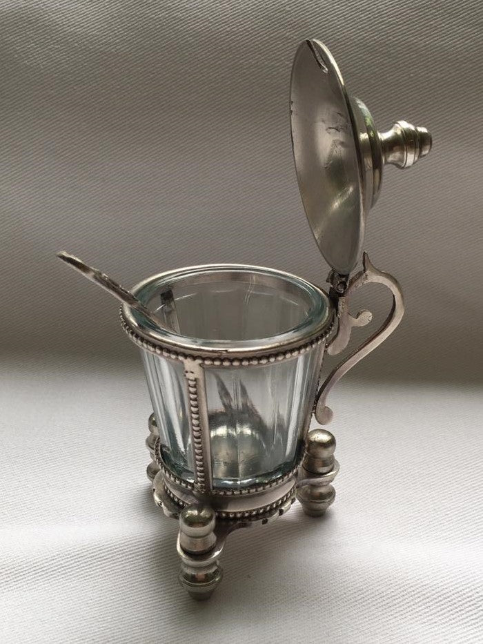 CONDIMENT POT & SPOON SET (N374)