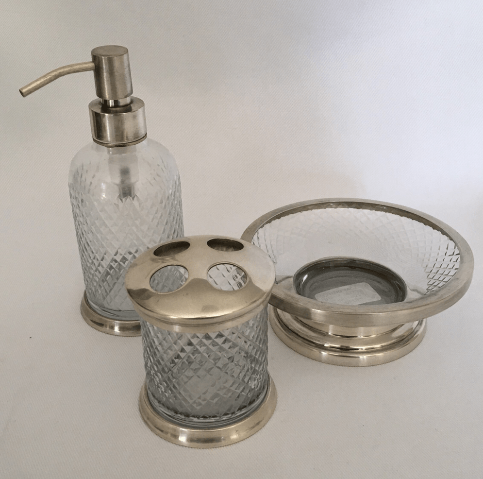 TOOTH BRUSH HOLDER CRYSTAL MESH (7081/AS)