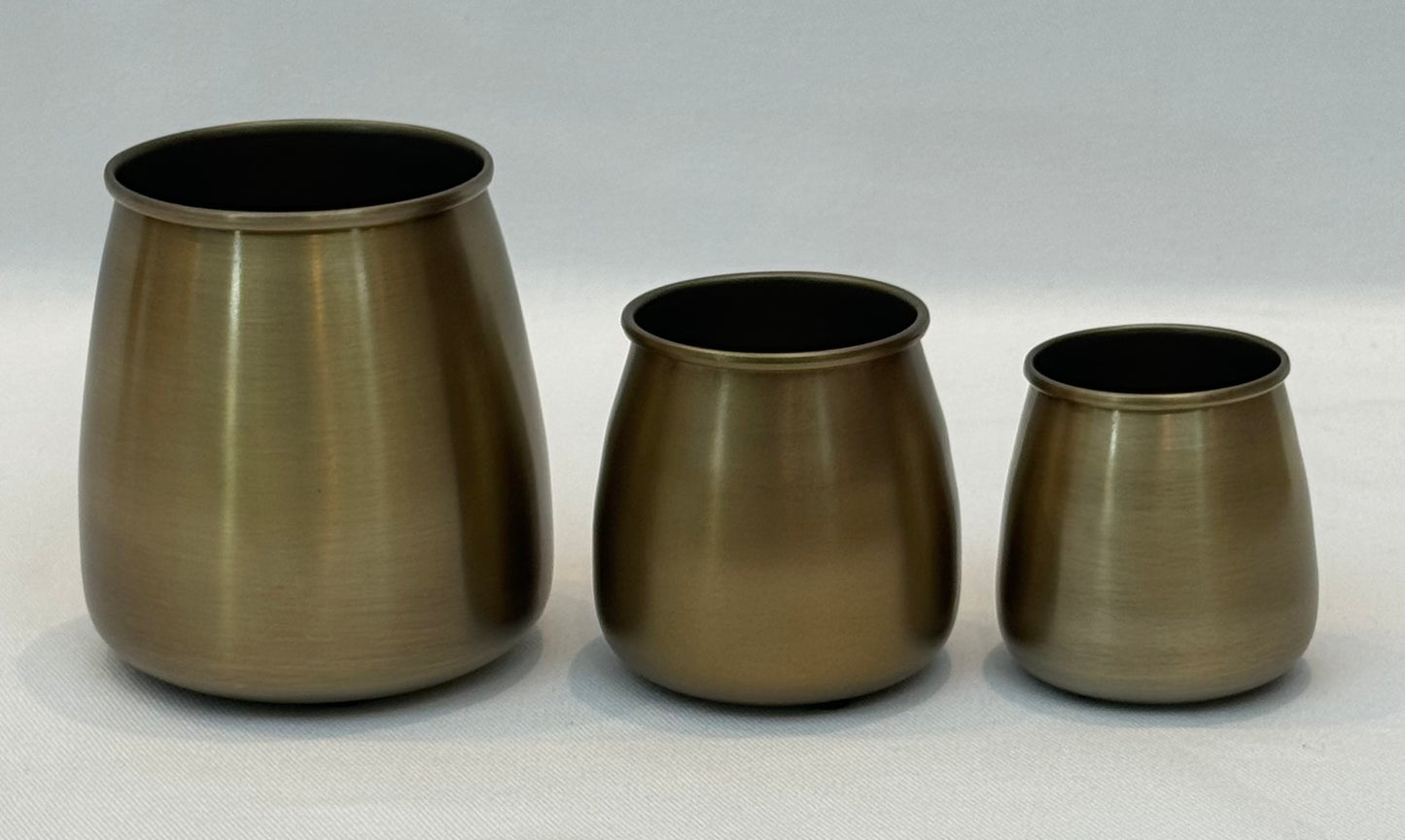 CUP ORBIT ANTIQUE BRASS MINI (S-5218C)