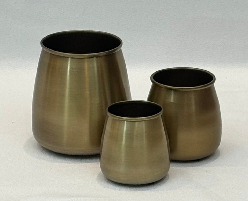 CUP ORBIT ANTIQUE BRASS MINI (S-5218C)