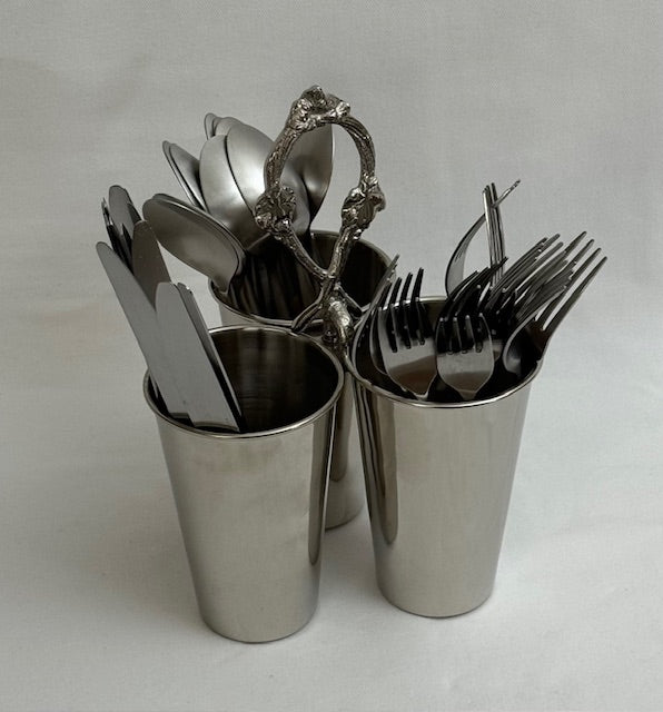 CUTLERY HOLDER TRIPLE ANTIQUE (25855)