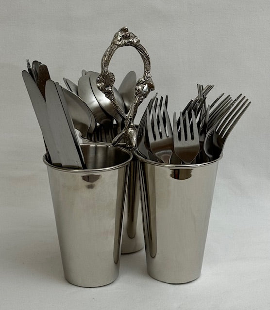CUTLERY HOLDER TRIPLE ANTIQUE (25855)