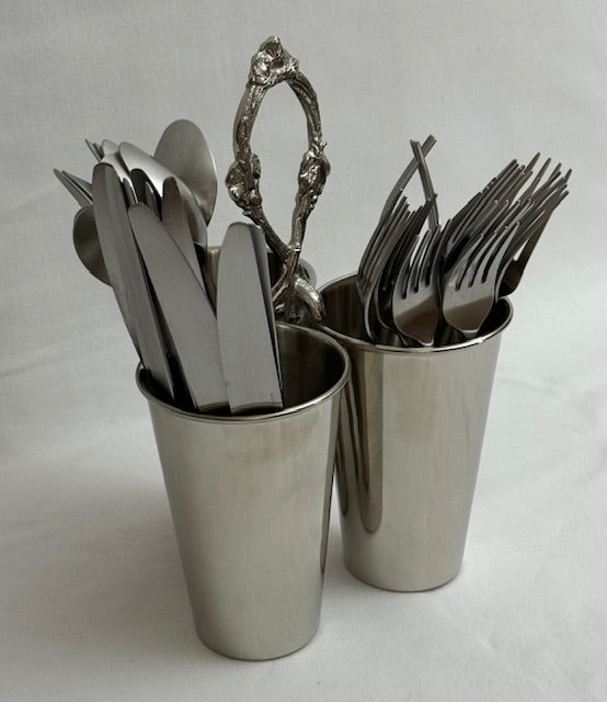 CUTLERY HOLDER TRIPLE ANTIQUE (25855)