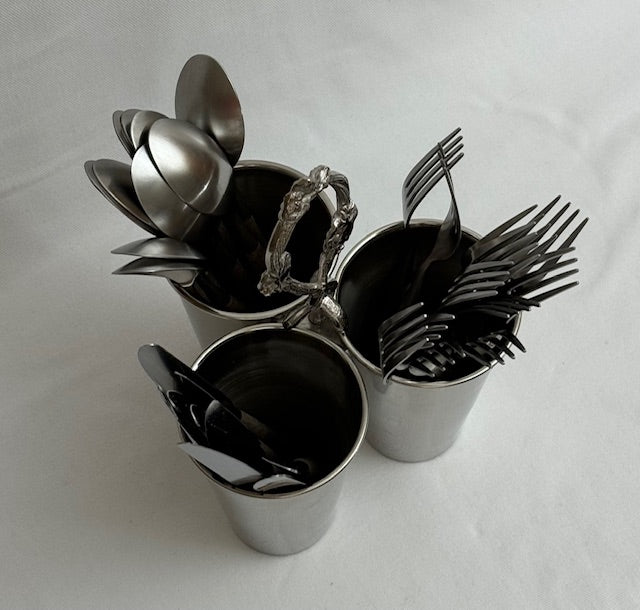 CUTLERY HOLDER TRIPLE ANTIQUE (25855)