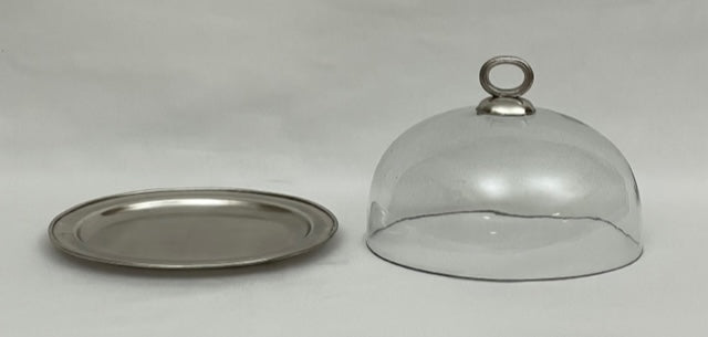 DOME GLASS WITH OVAL PLATE (169849)