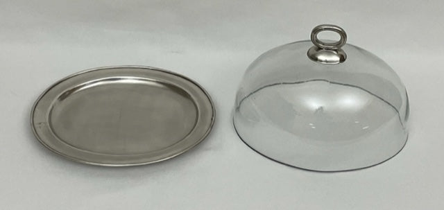 DOME GLASS WITH OVAL PLATE (169849)