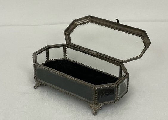GLASS BOX JEWELLERY TREASURE (19440)
