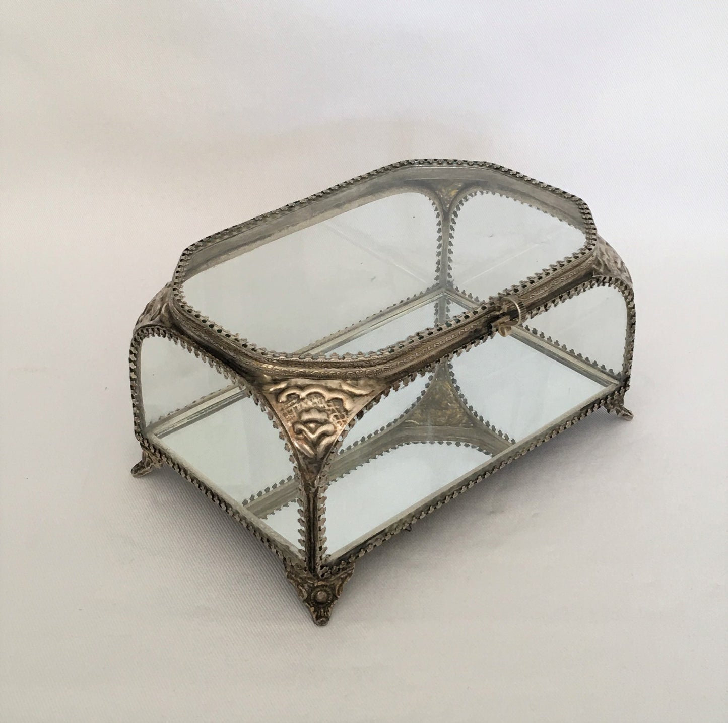 GLASS BOX MIRROR ANTIQUE XL (14329C)
