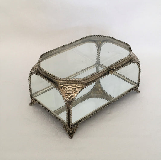 GLASS BOX MIRROR ANTIQUE XL (14329C)