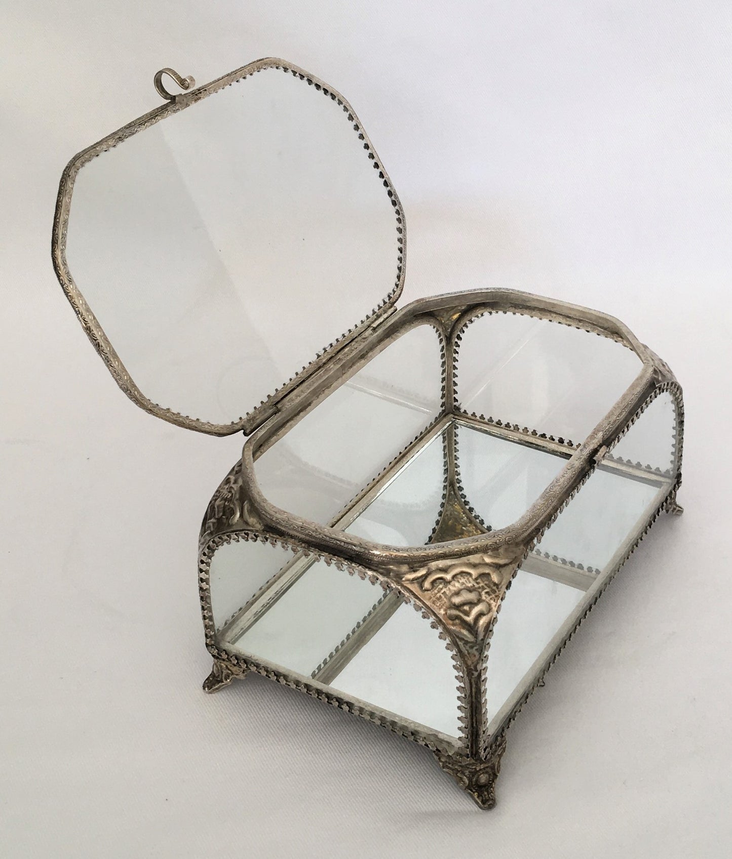 GLASS BOX MIRROR ANTIQUE XL (14329C)