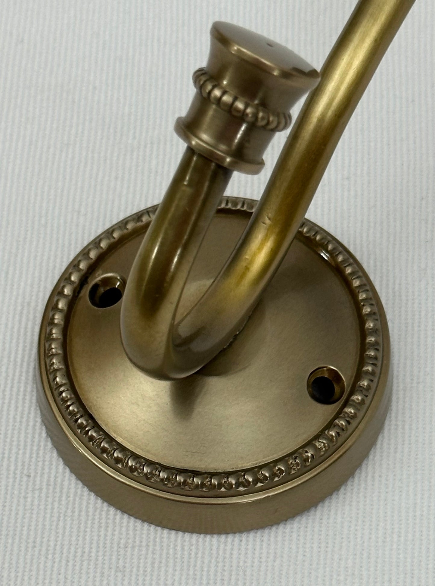 HOOK ROUND BEADED ANTIQUE BRASS NEW (24933)