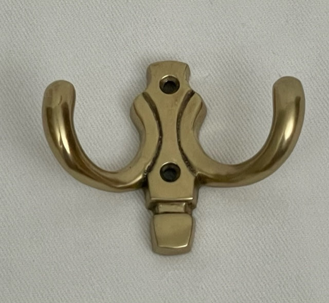 HOOK TWIN CLASSIC ANTIQUE BRASS (4566/AG)