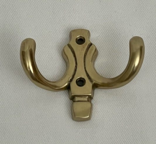 HOOK TWIN CLASSIC ANTIQUE BRASS (4566/AG)