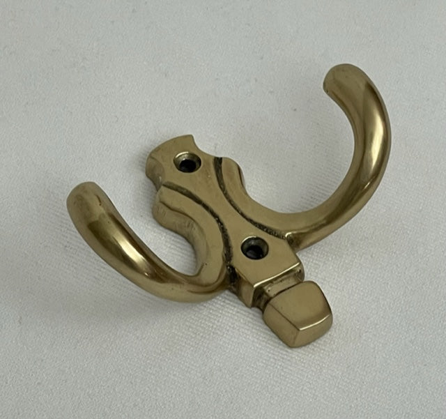 HOOK TWIN CLASSIC ANTIQUE BRASS (4566/AG)