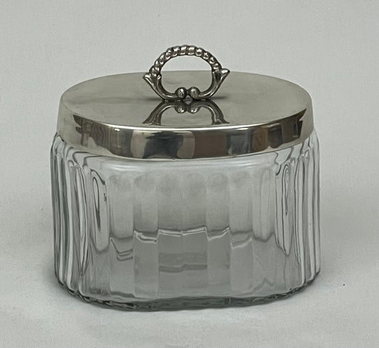 JAR GLASS OVAL FRENCH (IL-370)
