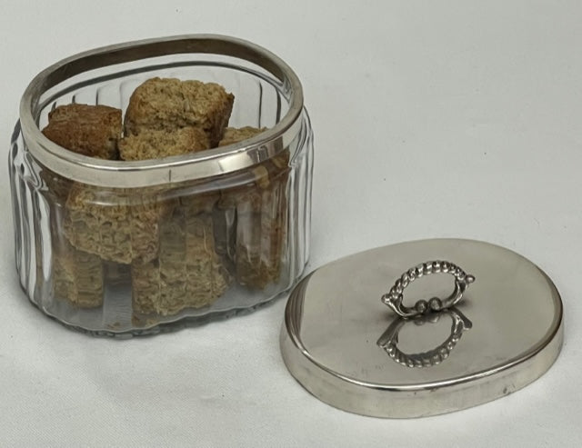JAR GLASS OVAL FRENCH (IL-370)