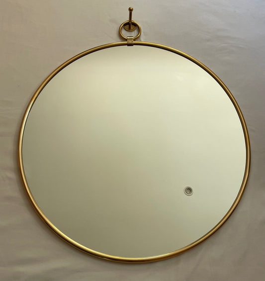 MIRROR ROUND CLASSIC W/HOOK ANT BR XXL (71-994-93)