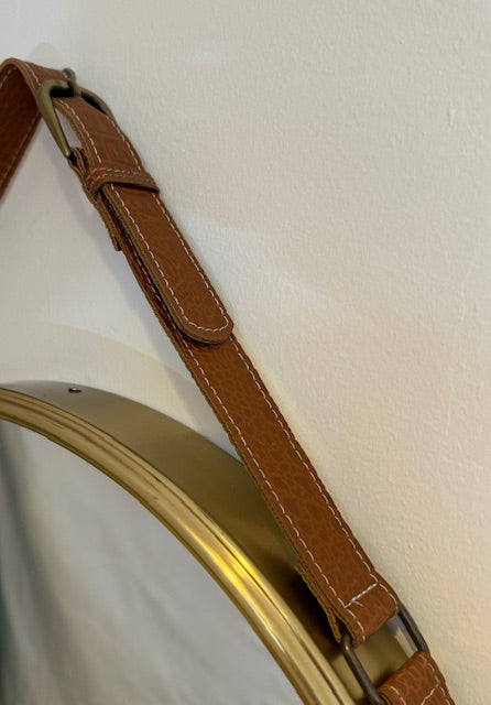 MIRROR SAFARI ANTIQUE BRASS (7289FAB)