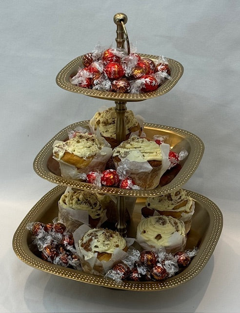 PATISSERIE 3 TIER ROYAL ANTIQUE BRASS (74-192-48)