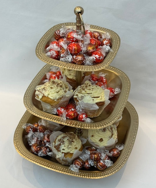 PATISSERIE 3 TIER ROYAL ANTIQUE BRASS (74-192-48)