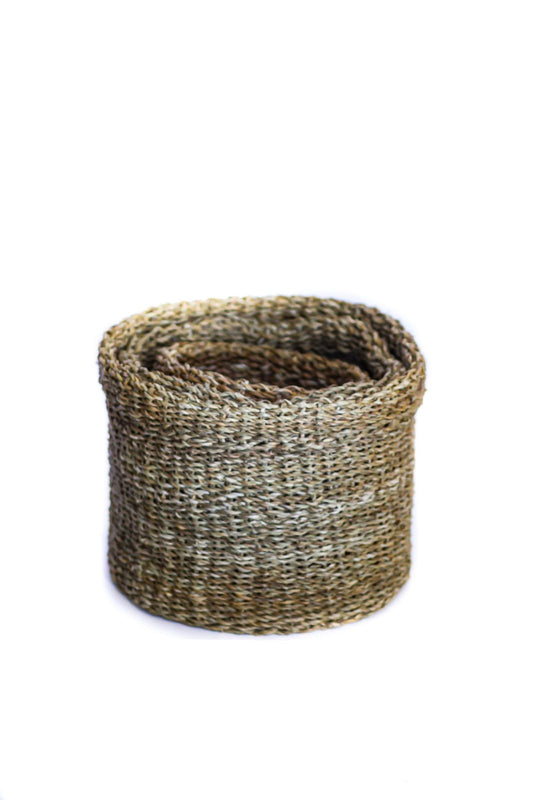 Large Round Folding Cylinder Basket