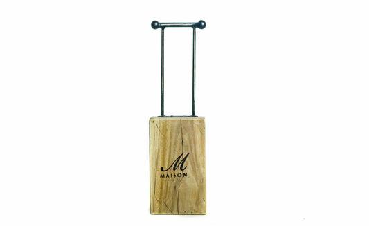 Large Metal Handle Door Stop with Cracks