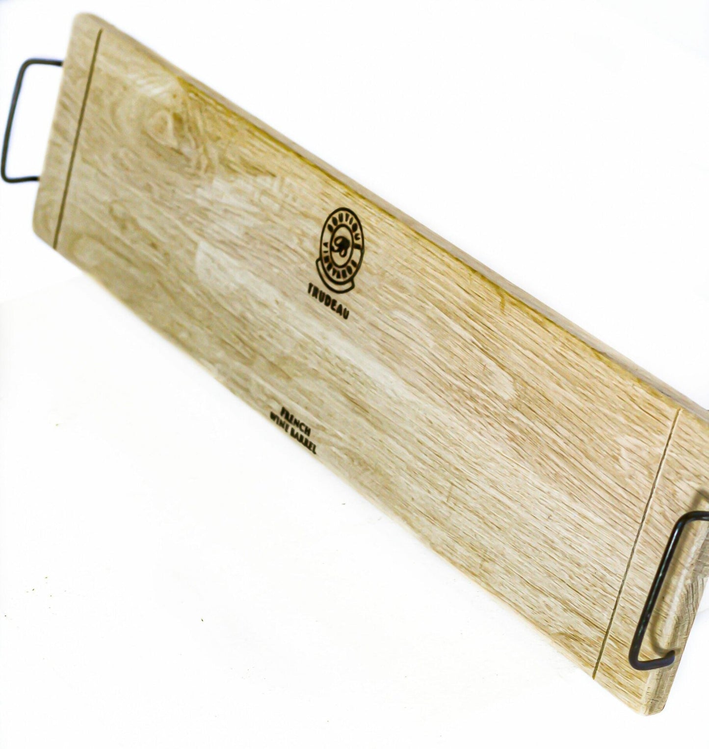 Oak Iron Handle Platter - Large
