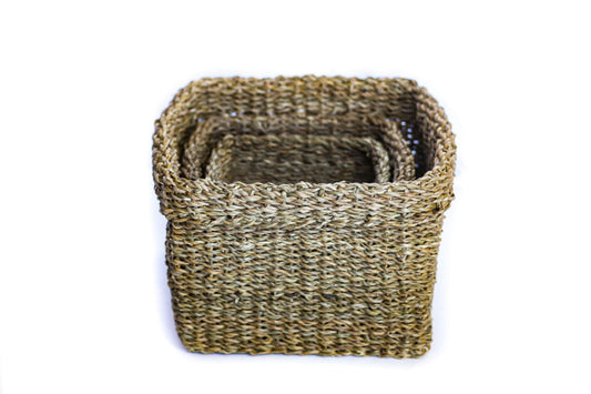 Large Square Folding Cylinder Basket