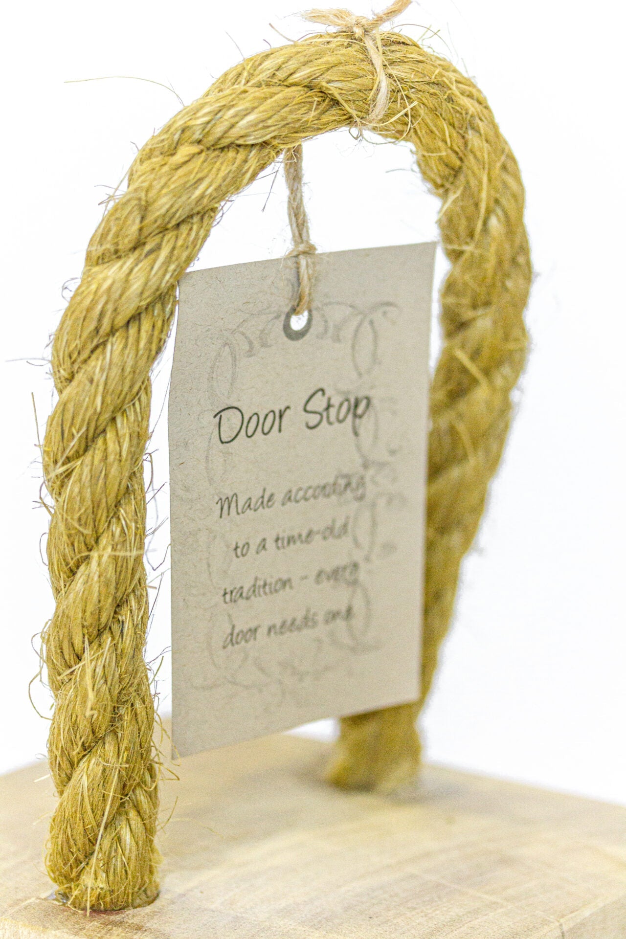 Door Stop With Cracks - Rope