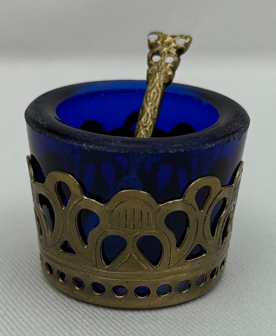 SALT POT ROYAL ANTIQUE BRASS (25002)