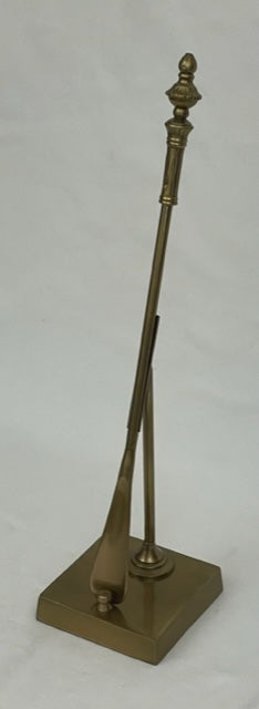 SHOE HORN WITH STAND ANTIQUE BRASS (ST-158)