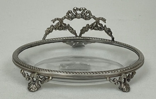 SOAP DISH BOW & ROSES (ST-165)