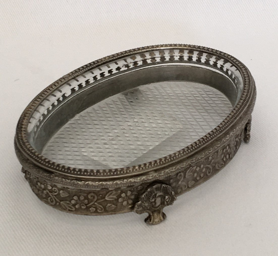 SOAP DISH GLASS OVAL (HB26)