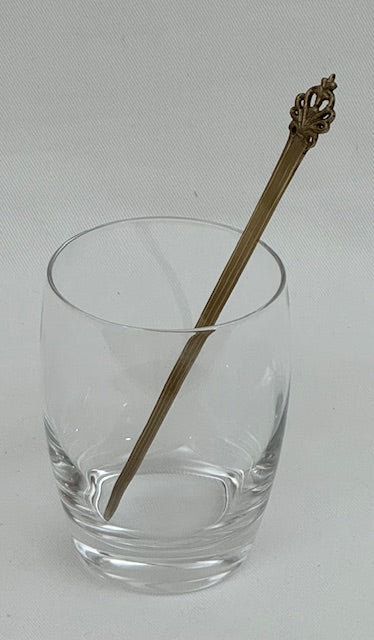 SWIZZLE STICK ROYAL ANTIQUE BRASS (27661)