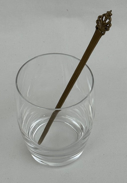 SWIZZLE STICK ROYAL ANTIQUE BRASS (27661)