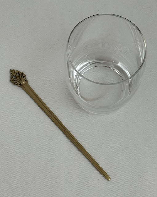 SWIZZLE STICK ROYAL ANTIQUE BRASS (27661)