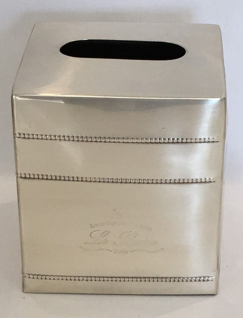 TISSUE BOX BEADED ROYAL (7983/SS)