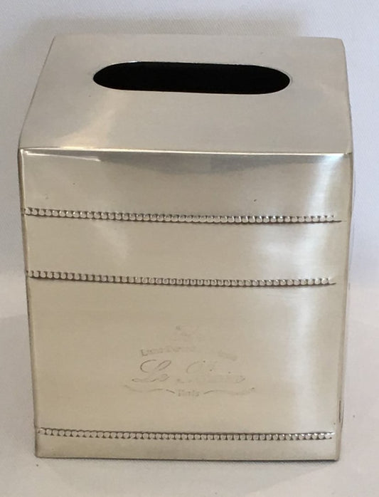 TISSUE BOX BEADED ROYAL (7983/SS)