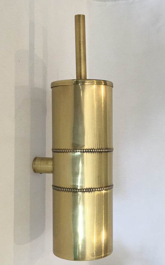 TOILET BRUSH HOLDER WALL MOUNTED BRASS (8261/SS/AG)
