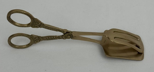 TONGS PASTRY ANTIQUE BRASS (SR611AB)