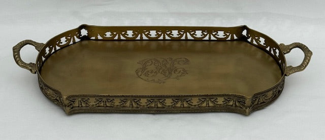 TRAY PERFUME ANTIQUE BRASS (HB8513)