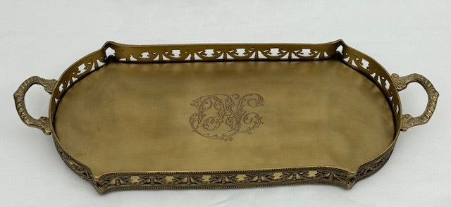 TRAY PERFUME ANTIQUE BRASS (HB8513)