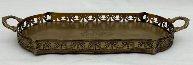 TRAY PERFUME ANTIQUE BRASS (HB8513)