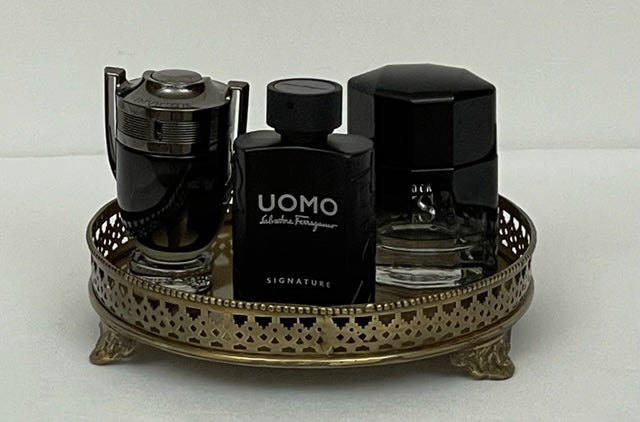 TRAY PERFUME QUEENS BRASS (739775/AB)