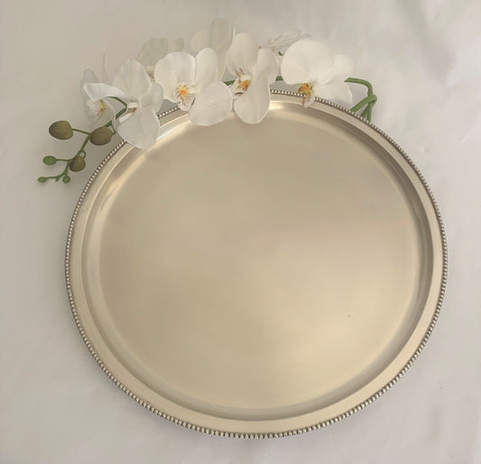 TRAY SERVING BEADED XL (7600H)