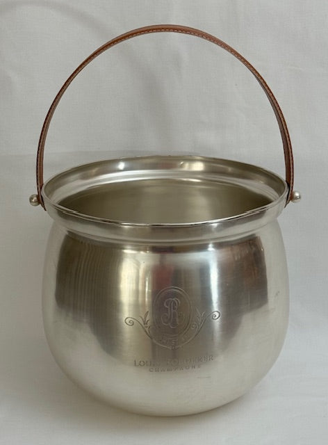 WINE COOLER CRISTAL WITH TAN HANDLE (SR4012)